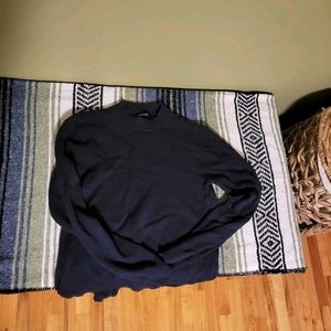 Tigers of Sweden navy wool cotton blend sweater - Large